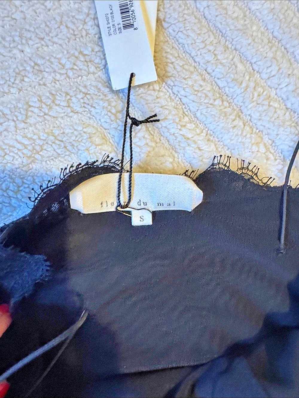 Fleur du Mal Black mesh and lace Lace Mini Dress Size Small NWT - Picture 7 of 14